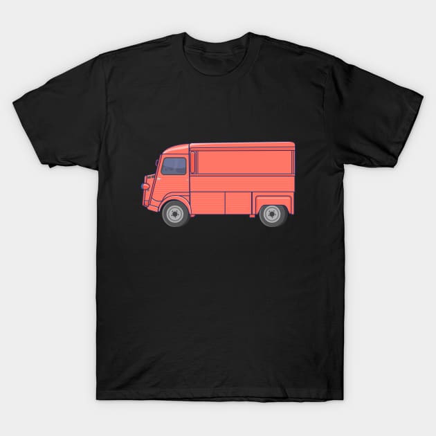 Citroen H Van, Type H, H-Type or HY Illustration T-Shirt by Boogosh